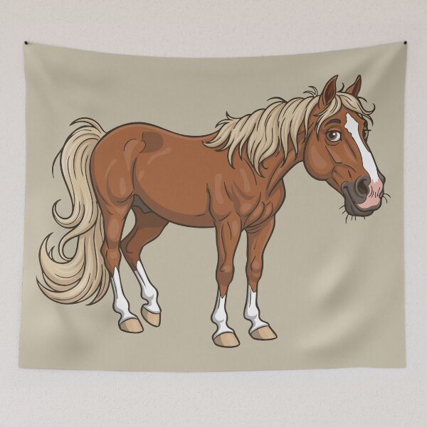 Item preview, A caricature of the Horse Aenos designed and sold by Cheval-de-coeur.