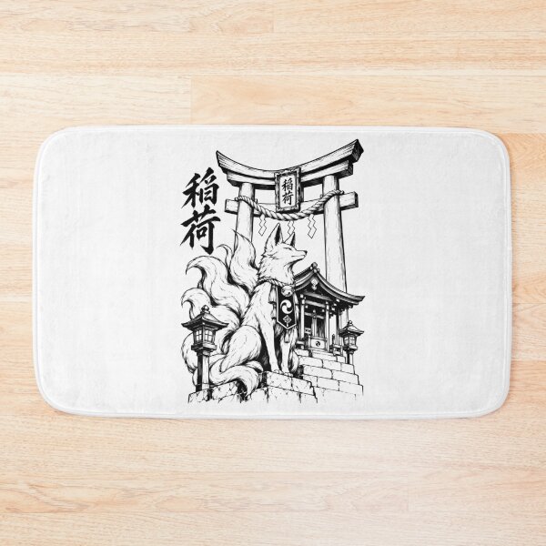 Item preview, Ink Kitsune Inari Shrine Under Torii designed and sold by bapupa.