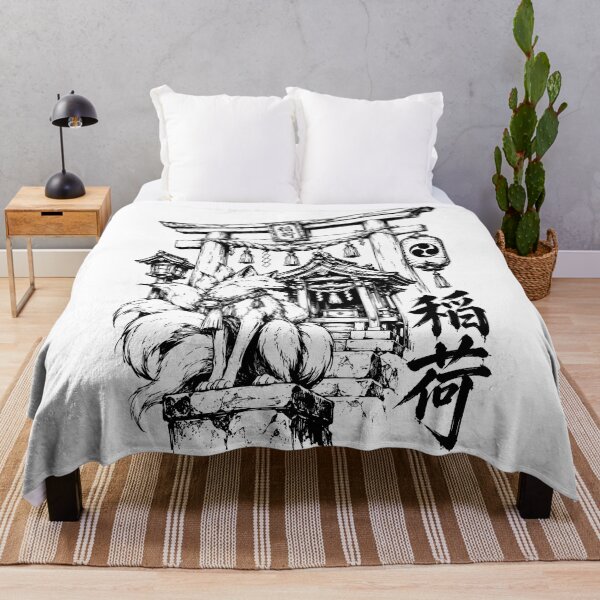 Item preview, Kitsune Inari Shrine in Ink designed and sold by bapupa.