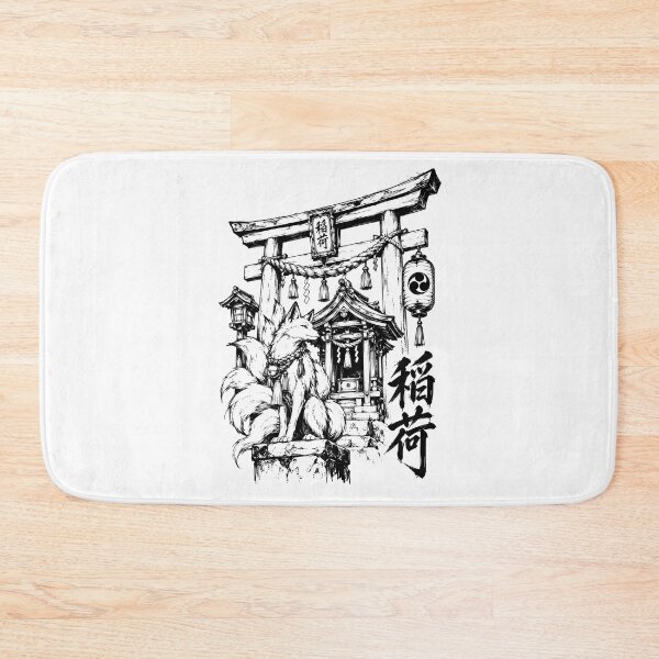 Item preview, Kitsune Inari Shrine in Ink designed and sold by bapupa.