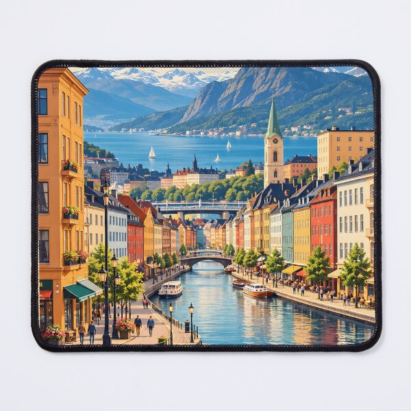 Item preview, Vintage Oslo Poster: Nostalgic Norwegian Charm Vol.2 designed and sold by Ceemko's Vintage Corner.