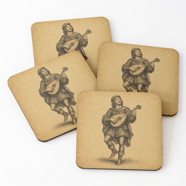 Item preview, Medieval Bard Playing Lute designed and sold by photoparadise22.