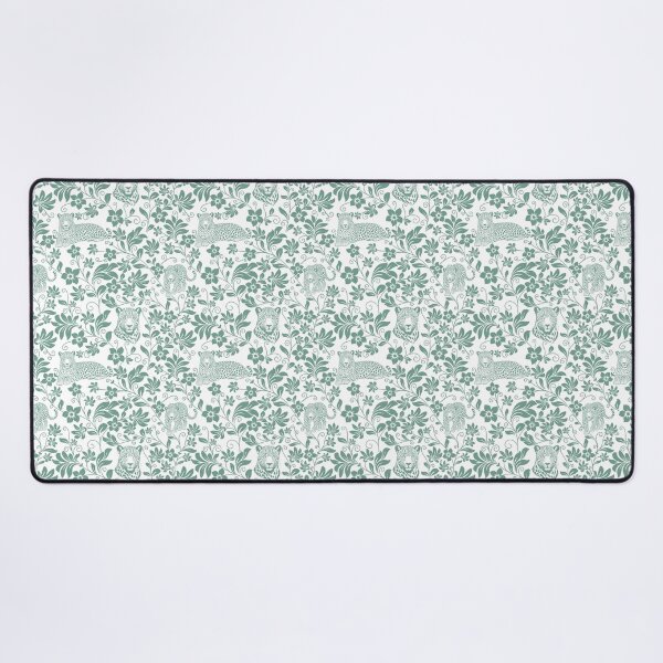 Item preview, Leopard Floral Silhouette Botanical Wildlife Art Green designed and sold by WildLakePatterns.