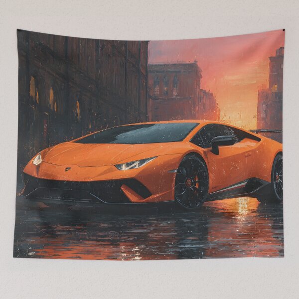 Item preview, Lamborghini Huracan Performante Car Lover Wall Art designed and sold by AutoPopStudio.
