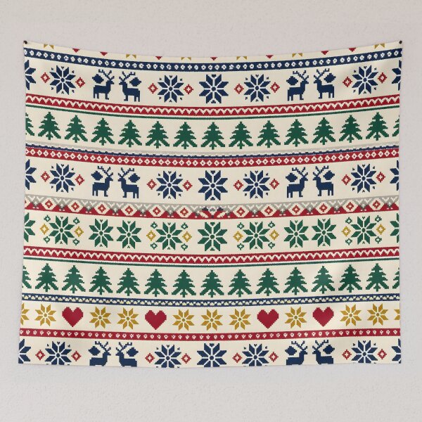 Item preview, Nordic Christmas Knit Pattern designed and sold by Sybille-Yates.