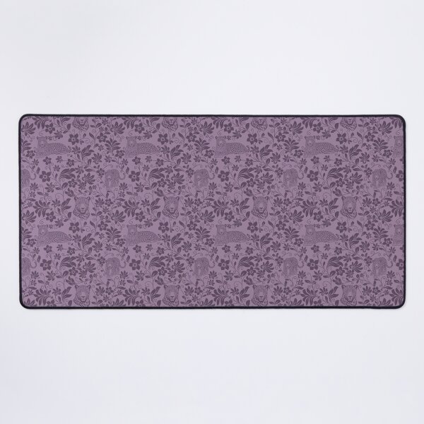 Item preview, Leopard Floral Silhouette Botanical Wildlife Art Purple designed and sold by WildLakePatterns.