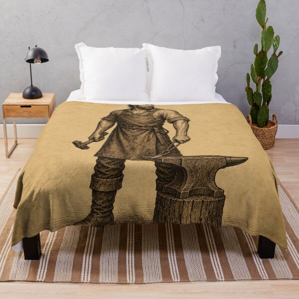 Item preview, Medieval Blacksmith with Hammer and Anvil designed and sold by photoparadise22.