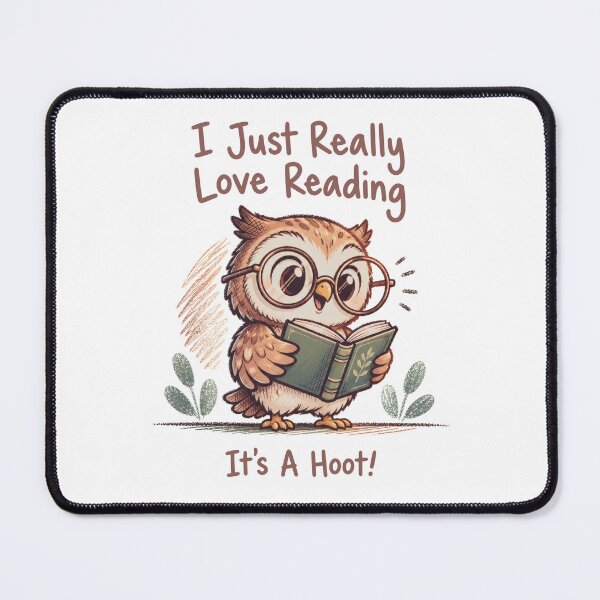 Item preview, I Just Really Love Reading Whimsical Owl designed and sold by ShirtWreck.