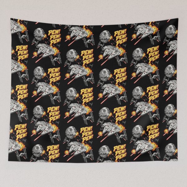 Item preview, Pew Pew Pew Retro Comic Space Battle Sci Fi Graphic Art designed and sold by SEINENGAPPI8.