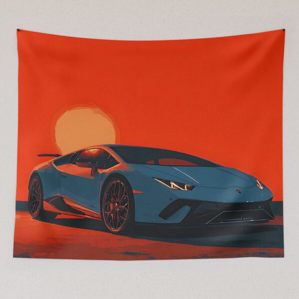 Item preview, Lamborghini Huracan Performante Luxury Automotive Artwork designed and sold by AutoPopStudio.