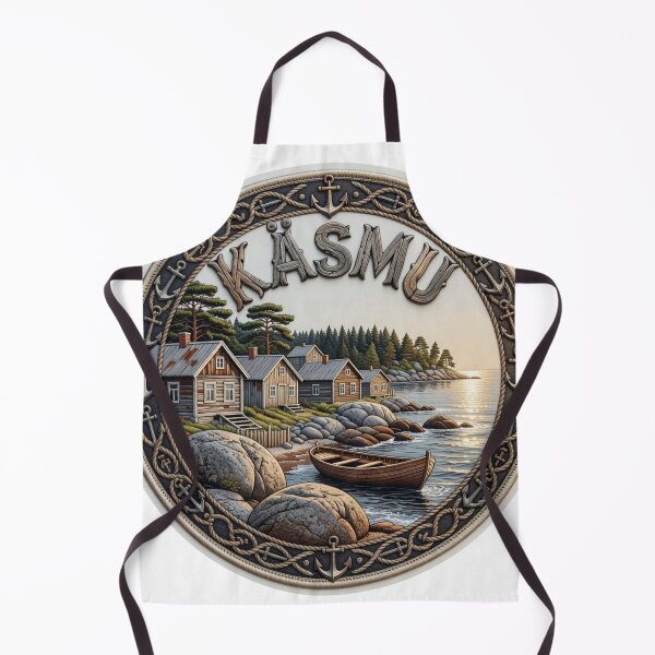 Item preview, Kasmu Estonia Captains Village Baltic Coast Embroidered Patch Sticker designed and sold by Imaginarium of Chaos falcon88 .