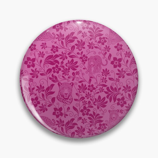 Item preview, Leopard Floral Silhouette Botanical Wildlife Art Pink designed and sold by WildLakePatterns.