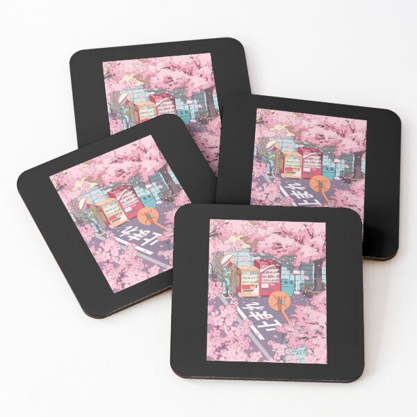 Item preview, A-Beautiful-Aesthetic-Tokyo-Street-And--The-Pink-Sakura-Tree-Blossom designed and sold by RogerKa.