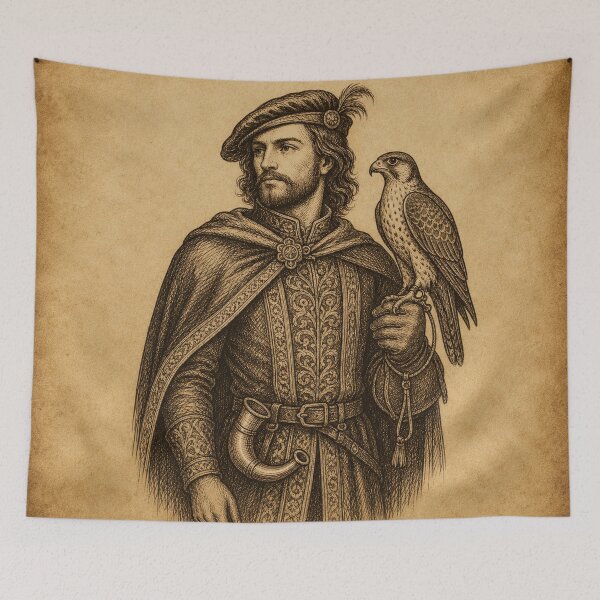 Item preview, Medieval Falconer with Falcon designed and sold by photoparadise22.