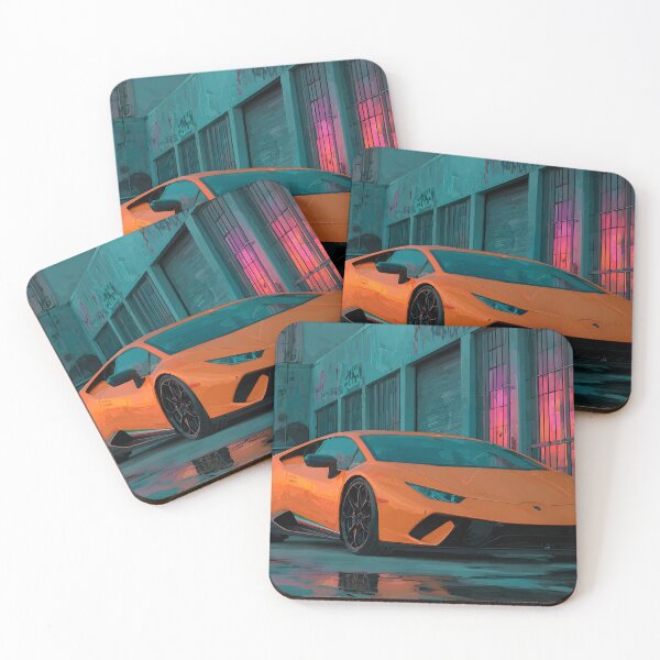Item preview, Lamborghini Huracan Performante Sportscar Pop Art designed and sold by AutoPopStudio.
