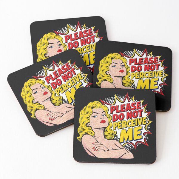 Item preview, Please Do Not Perceive Me – Retro Pop Art Comic Woman Illustration designed and sold by Per My Last Nerve Studio.