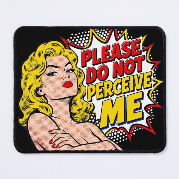 Item preview, Please Do Not Perceive Me – Retro Pop Art Comic Woman Illustration designed and sold by Per My Last Nerve Studio.