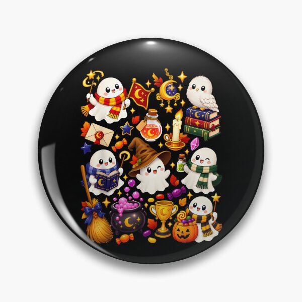 Item preview, Cute Wizard Ghost Magic Spooky Halloween Night designed and sold by Gescosper.