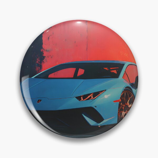 Aperçu de l'œuvre Lamborghini Huracan Performante Art mural contemporain créée et vendue par AutoPopStudio.