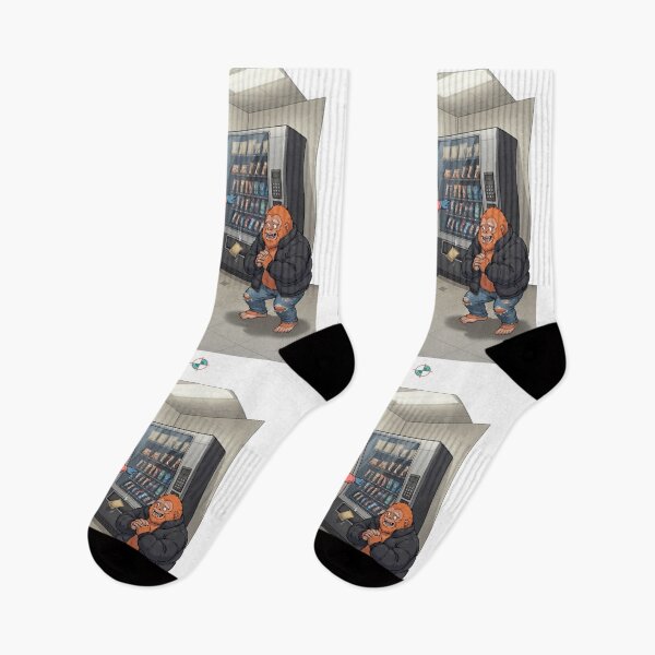 Item preview, Snack & Warrior | Funny Blue Bigfoot & Vending Machine Graphic Tee designed and sold by Whimsy Trail Co.