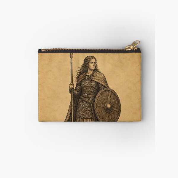 Item preview, Medieval Shield Maiden with Spear and Shield designed and sold by photoparadise22.