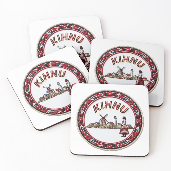 Item preview, Kihnu Estonia Island Village Folk Windmill Embroidered Patch Sticker designed and sold by Imaginarium of Chaos falcon88 .