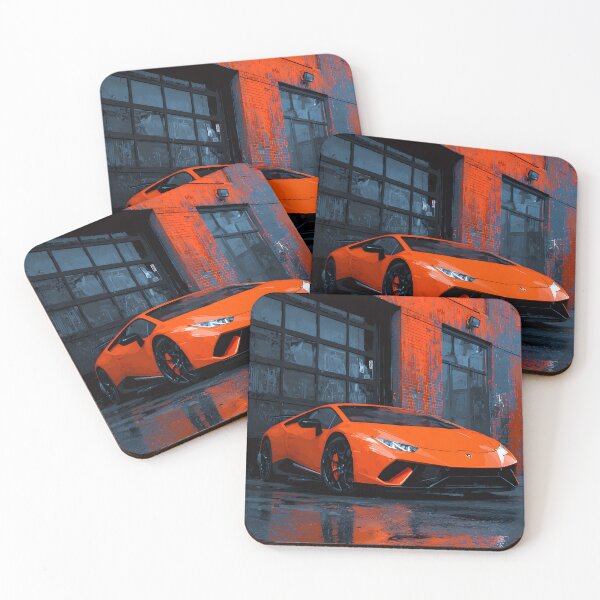 Item preview, Lamborghini Huracan Performante Italian Car Artwork designed and sold by AutoPopStudio.