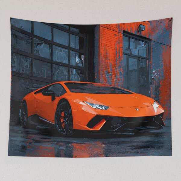 Item preview, Lamborghini Huracan Performante Italian Car Artwork designed and sold by AutoPopStudio.