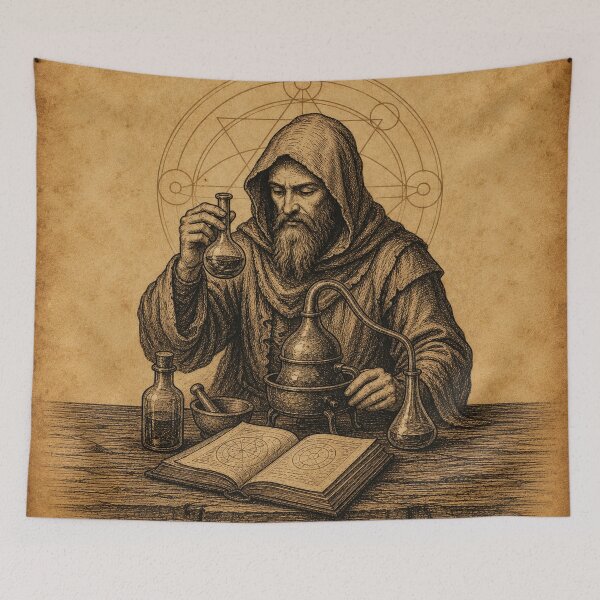 Item preview, Medieval Alchemist with Potion designed and sold by photoparadise22.