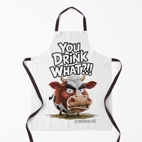 Item preview, Angry Cow You Drink What Funny Vegan designed and sold by Veganizer.art.