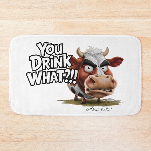 Item preview, Angry Cow You Drink What Funny Vegan designed and sold by Veganizer.art.