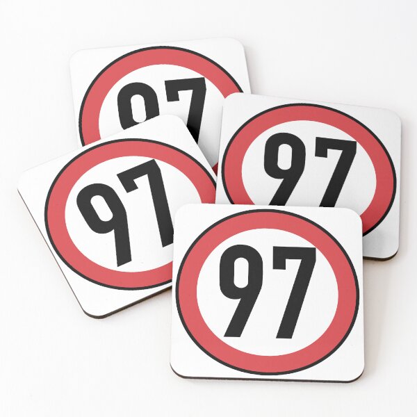 Aperçu de l'œuvre Chiffre 97, limitation de vitesse créée et vendue par dognation58.