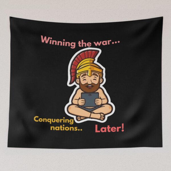 Item preview, Funny Ares God of War Mobile Gaming Procrastination designed and sold by LazyDayzCo.