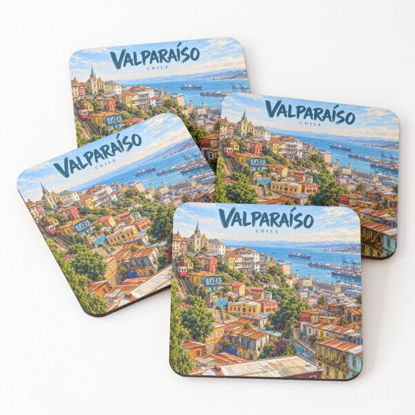 Item preview, Valparaíso Painterly Chilean City Impression designed and sold by MichaeIRellov.
