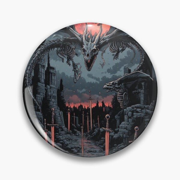 Item preview, Undead dragon in gothic ruins designed and sold by KinoDesign.