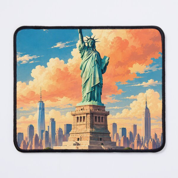 Item preview, Liberty Island Vintage Travel Poster - Majestic Monument Revived Vol.2 designed and sold by Ceemko's Vintage Corner.