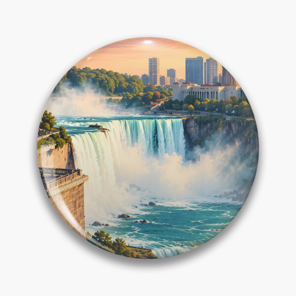Item preview, Niagara Falls Vintage Travel Poster - Natural Wonder Art Vol.2 designed and sold by Ceemko's Vintage Corner.