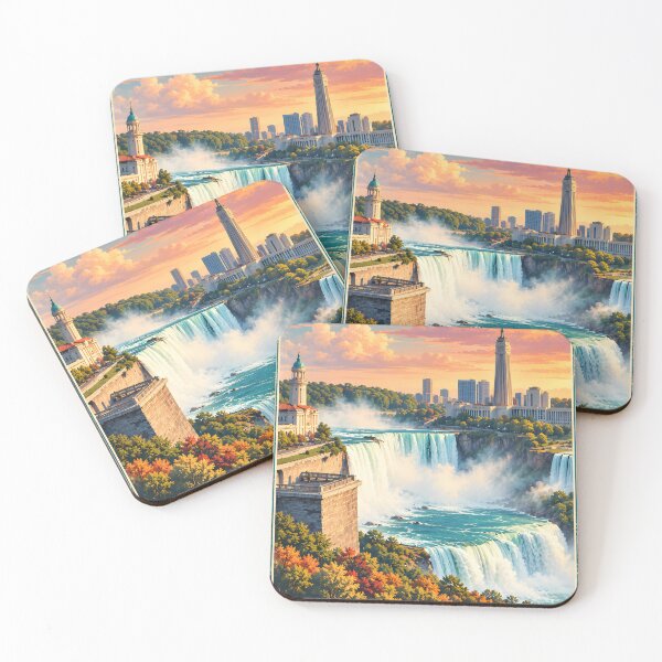 Item preview, Niagara Falls Vintage Travel Poster - Natural Wonder Art Vol.2 designed and sold by Ceemko's Vintage Corner.