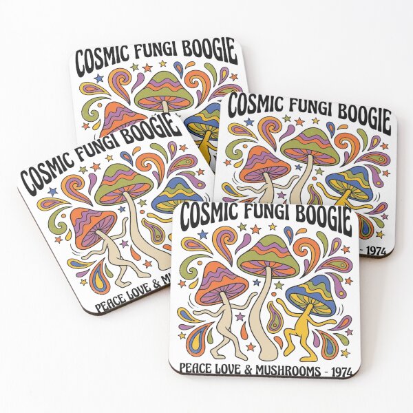 Item preview, Retro Cosmic Fungi Boogie Mushrooms Art designed and sold by Sanan Israyilli.