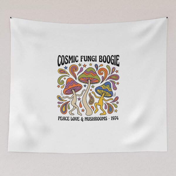 Item preview, Retro Cosmic Fungi Boogie Mushrooms Art designed and sold by Sanan Israyilli.