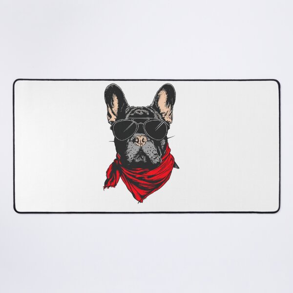 Item preview, Cool French Bulldog with aviator glasses and a red bandana designed and sold by Artdavesalzburg.