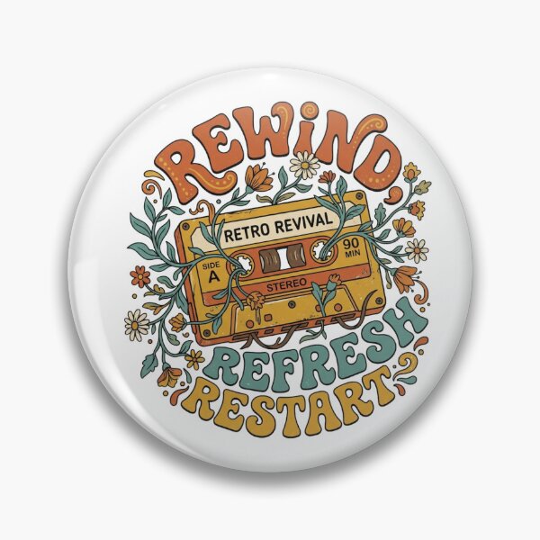 Item preview, Retro Cassette Rewind Refresh Restart Art designed and sold by Sanan Israyilli.