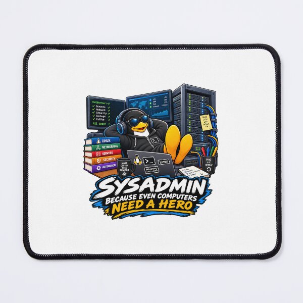 Item preview, Funny Sysadmin Linux IT Support Networking Humor designed and sold by TBillMAG — Retro Tech & IT Humor.