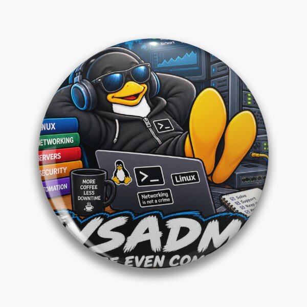 Artikelvorschau, Witziger Sysadmin-Linux-IT-Support-Netzwerk-Humor entworfen und verkauft von TBillMAG — Retro Tech & IT Humor.