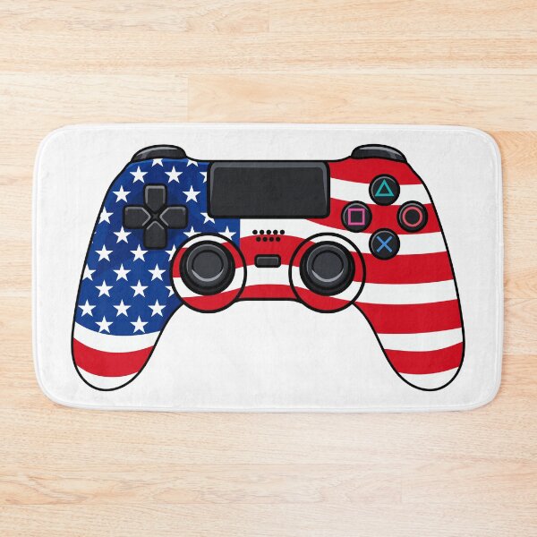 Artikelvorschau, Amerikanische Flagge – Patriotischer Gamecontroller entworfen und verkauft von Marshallamoakohene.