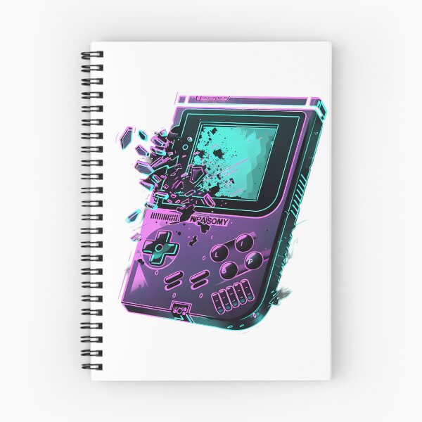 Item preview, Shattered retro game console in neon colors designed and sold by Artdavesalzburg.