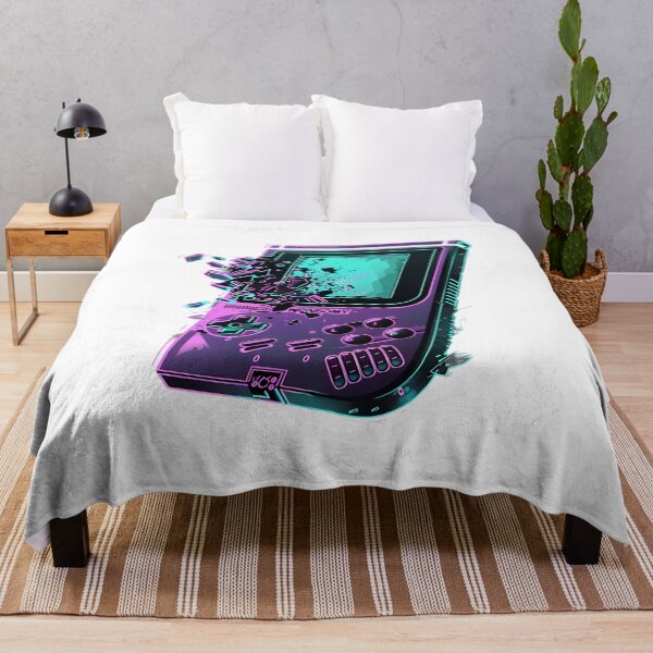 Artikelvorschau, Zersplitterte Retro-Spielekonsole in Neon-Farben entworfen und verkauft von Artdavesalzburg.