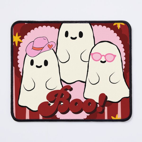 Item preview, Cute Retro Pink Ghost Trio Boo Halloween designed and sold by chupichapa.