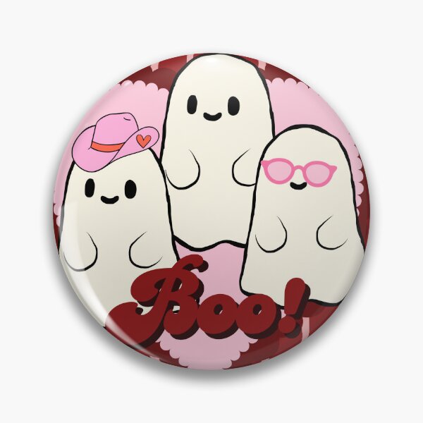 Item preview, Cute Retro Pink Ghost Trio Boo Halloween designed and sold by chupichapa.