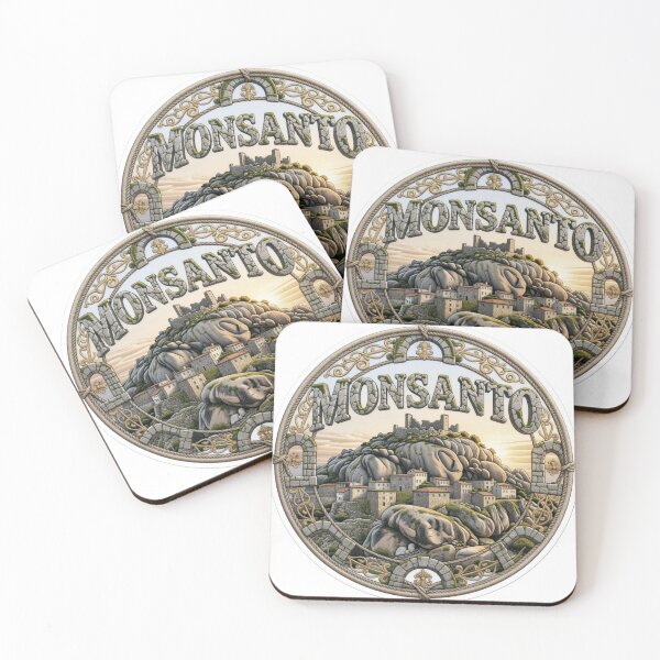 Item preview, Monsanto Portugal Granite Boulder Village Castle Embroidered Patch Sticker designed and sold by Imaginarium of Chaos falcon88 .